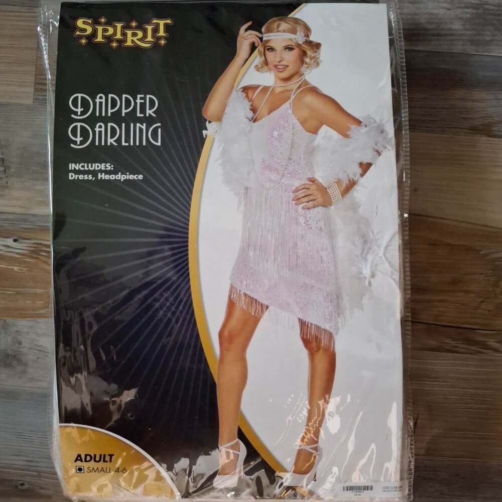 Spirit of Halloween Flapper Costume Size Small